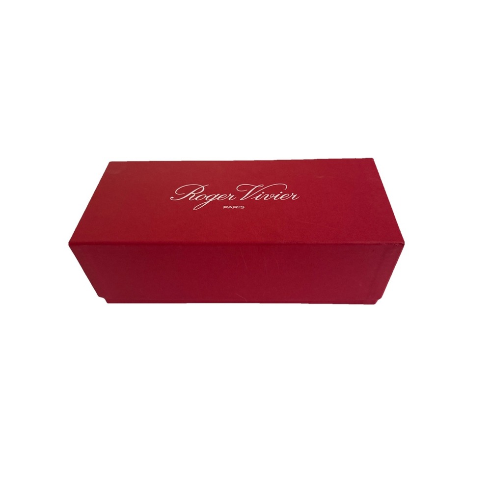 Authentic Roger Vivier Paris Red Shoe / Gift Box - 12.5" x 5.5" x 4.25" (0649)